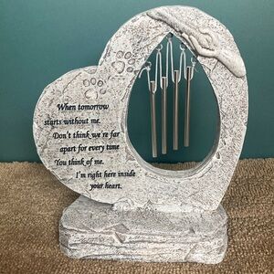 Heart shaped pet memorial
